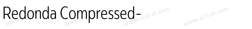 Redonda Compressed字体转换
